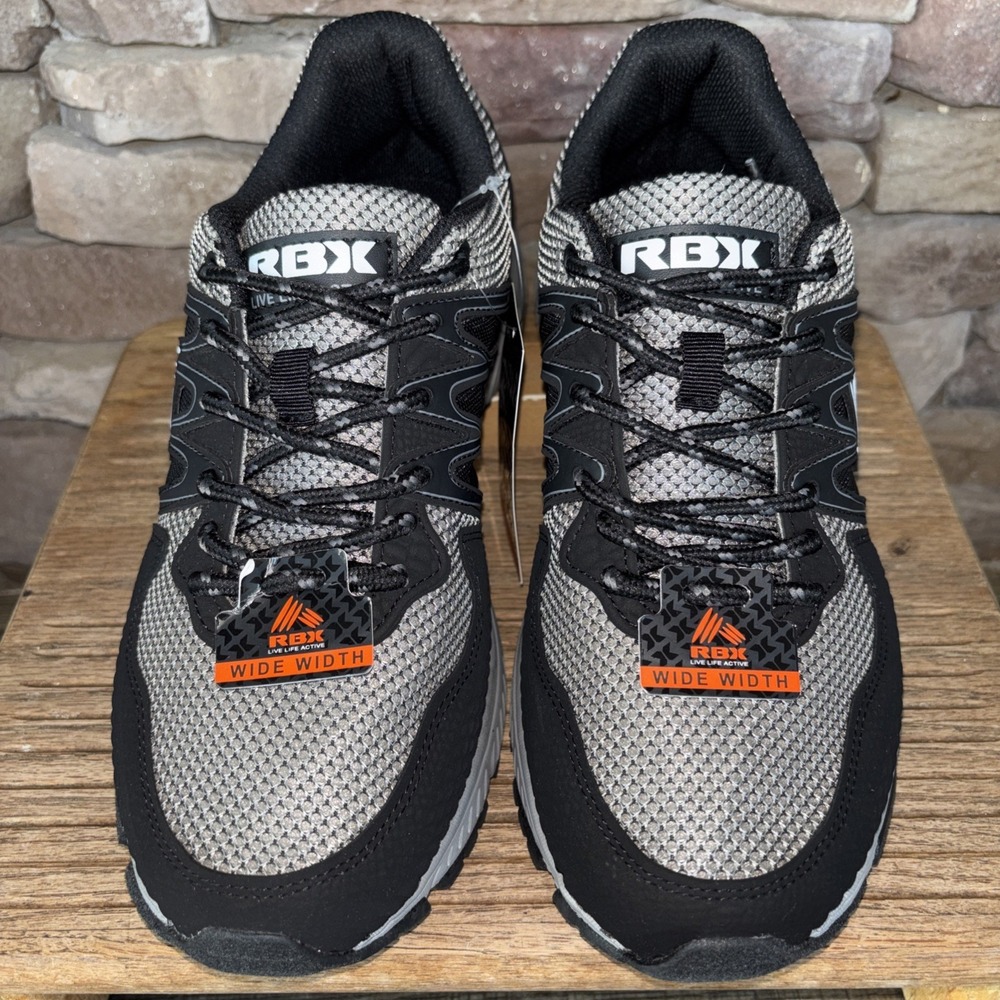 RBX Spruce Gray/Black Low Top Lace-Up Athletic Sneakers Men's 8 Wide NWB